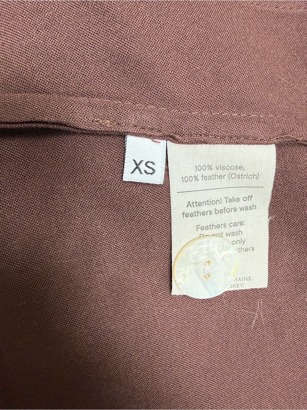 Luxury SLEEPER Brown Feather-Trim Pajama Set XS - Picture 6 of 11